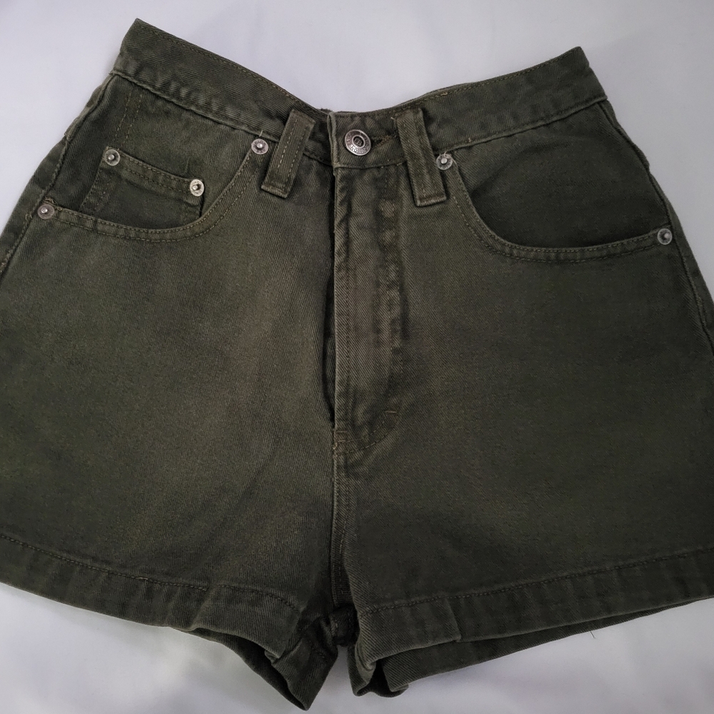 Unionbay Olive Green High Waisted Denim Short